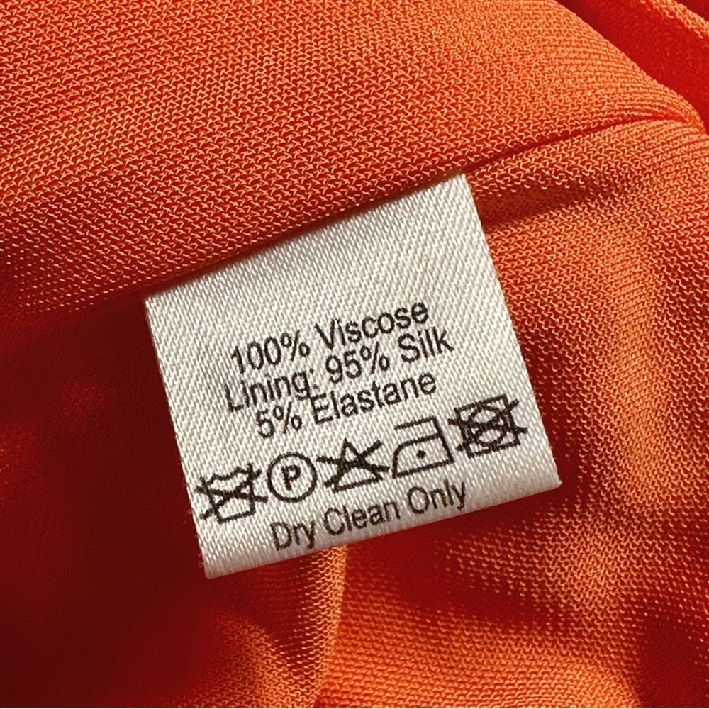 Vintage “Tangerine” Temperley London ‘Mini Greek’ One Shoulder Mini Dress Size 2 - Picture 5 of 16
